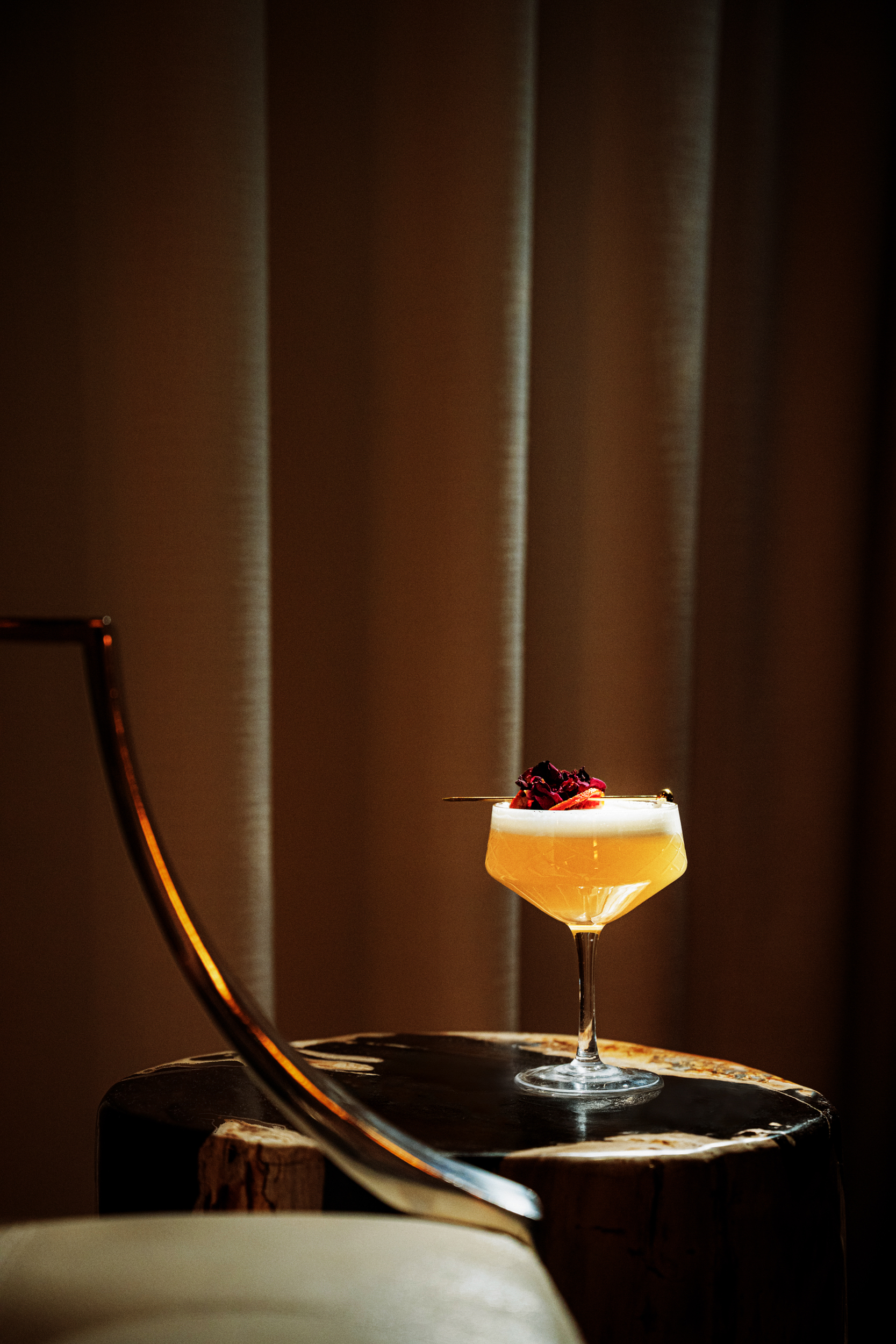 Photo of fancy drinks at a hotel