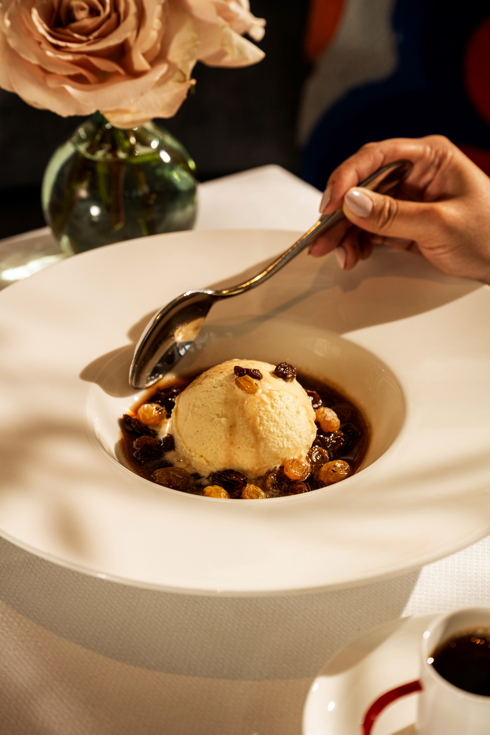 Photos of food at the Maybourne Hotel in Beverly hills